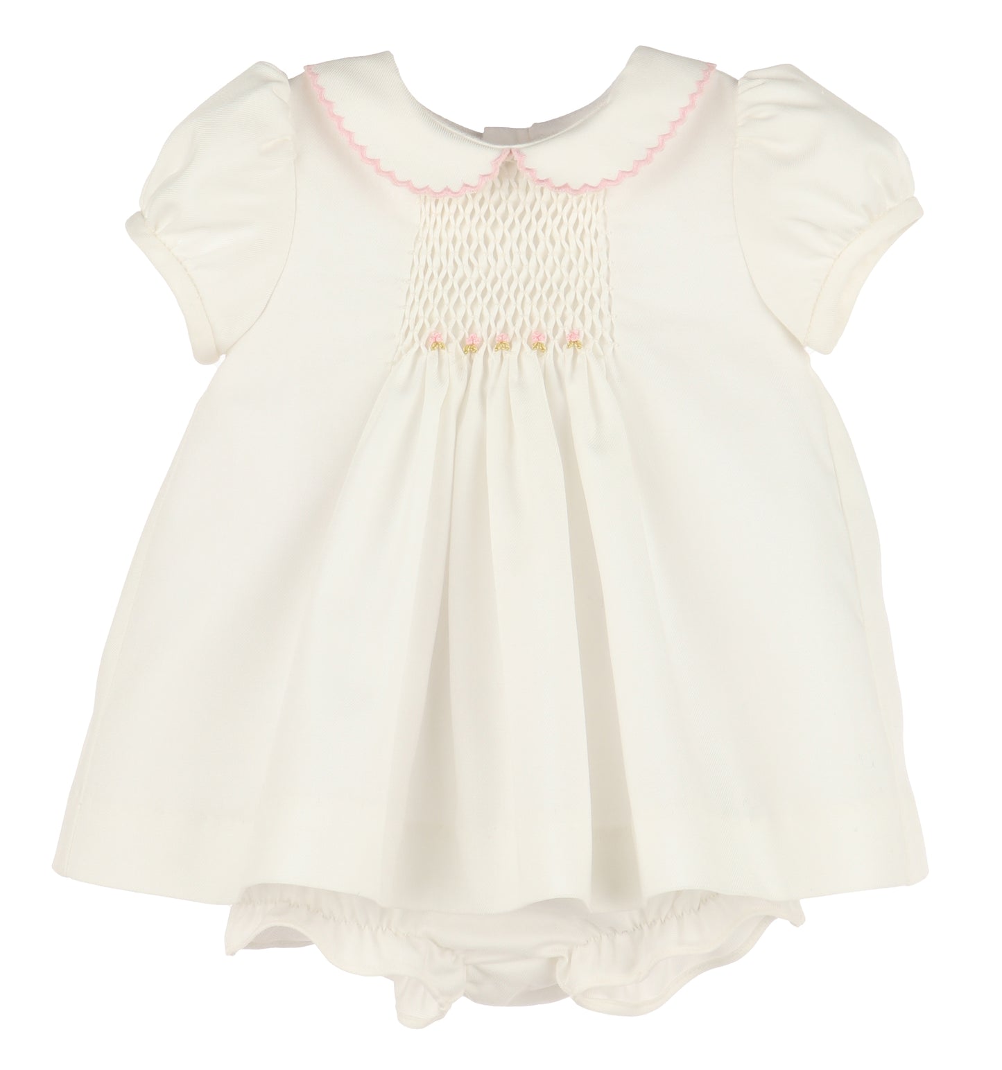 honeycomb smock dress