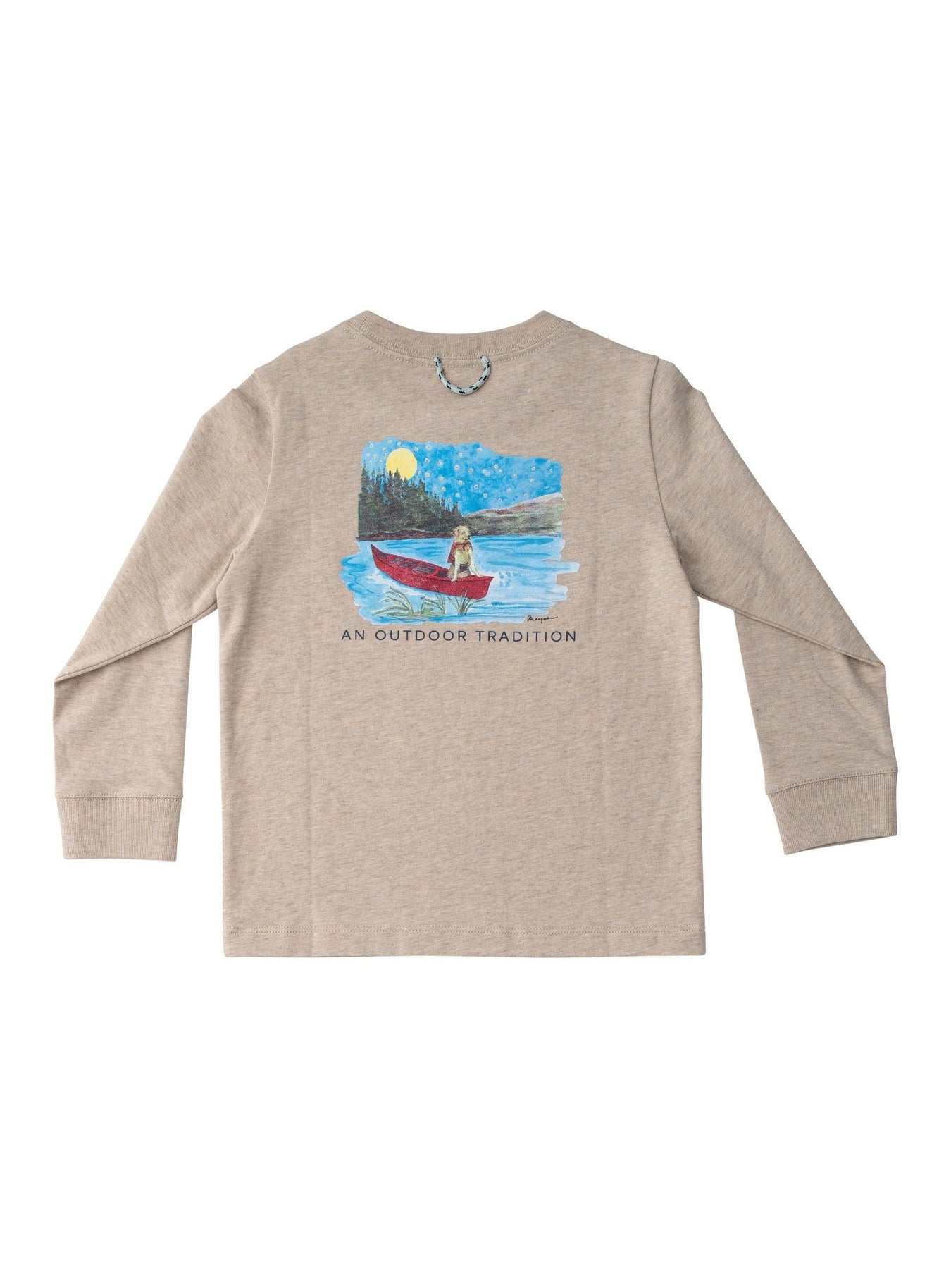 long sleeve cotton tee with pocket