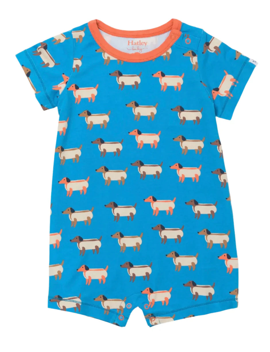 Hot Dogs Bamboo Romper | Infant