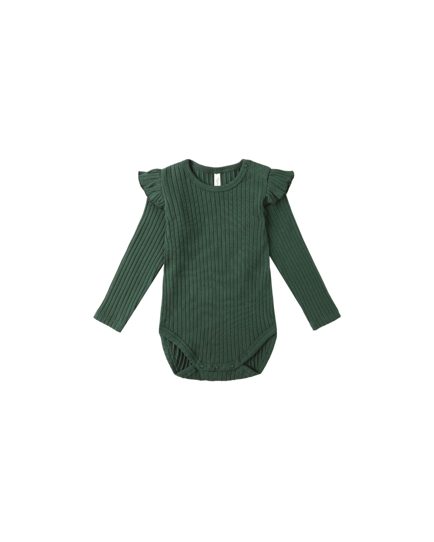 shoulder ruffle bodysuit