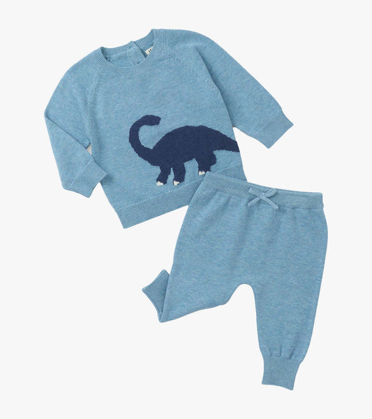 Dinosaur pull on sweater set