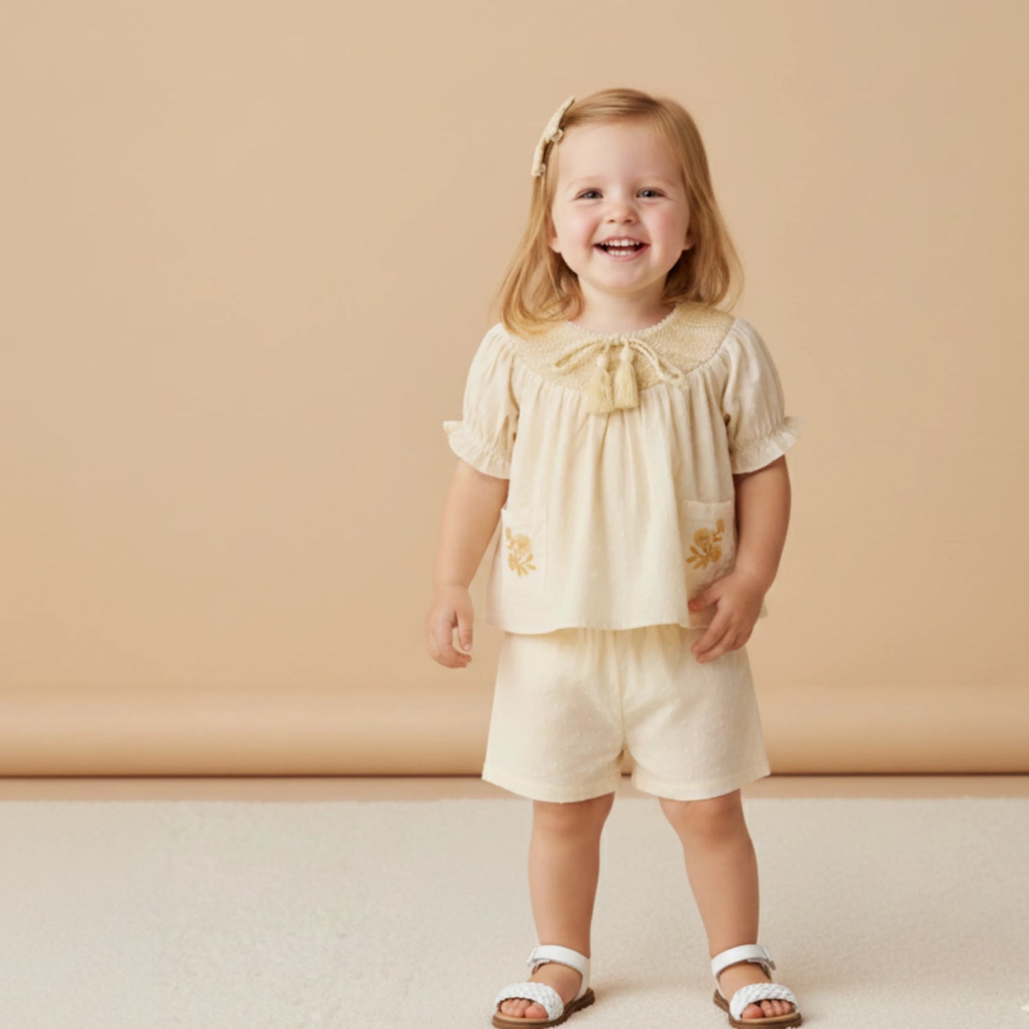 Smocked Top & Short Set