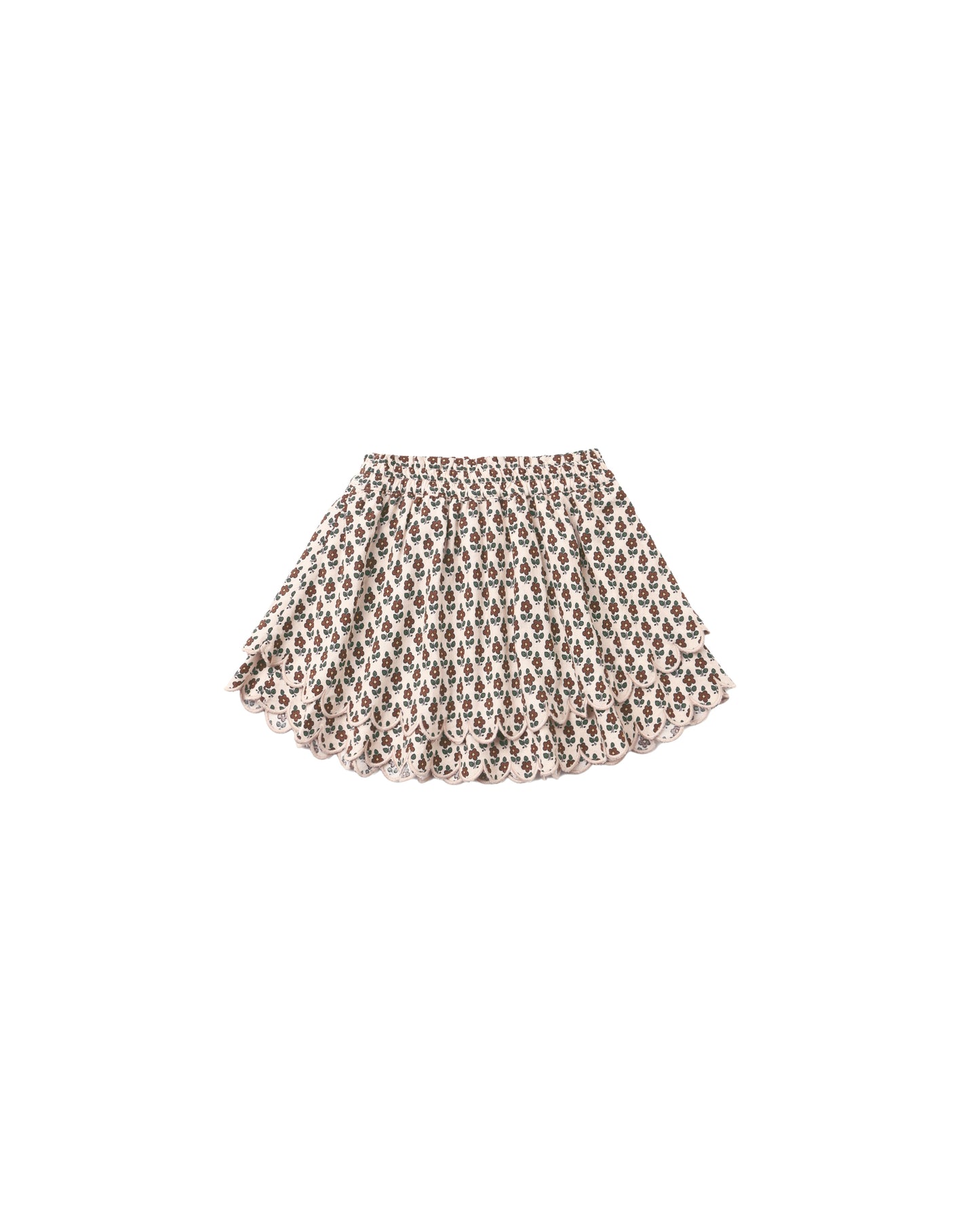 floral rose mini skirt