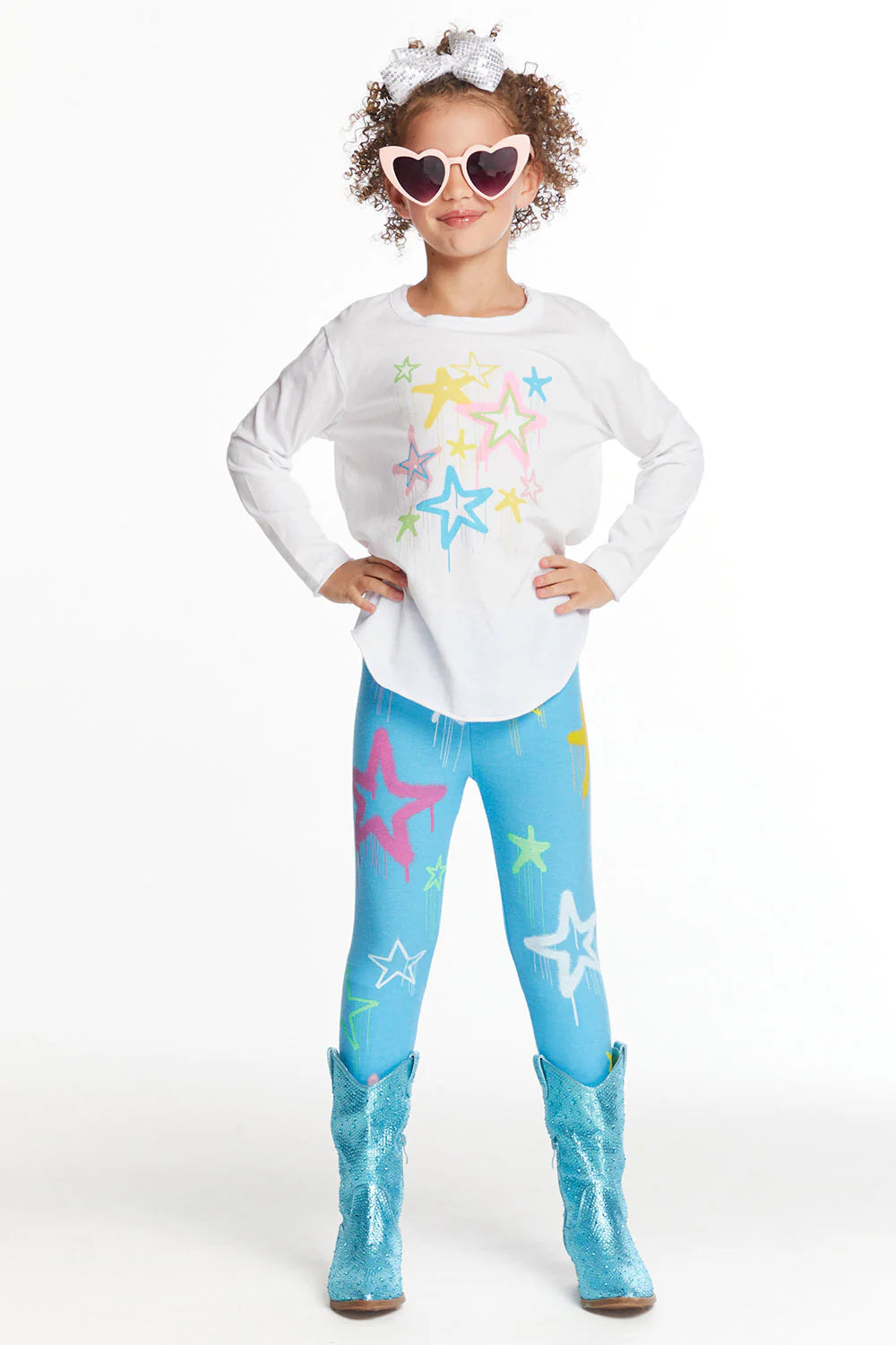 Girls Super Star Long Sleeve Tee | 7-16