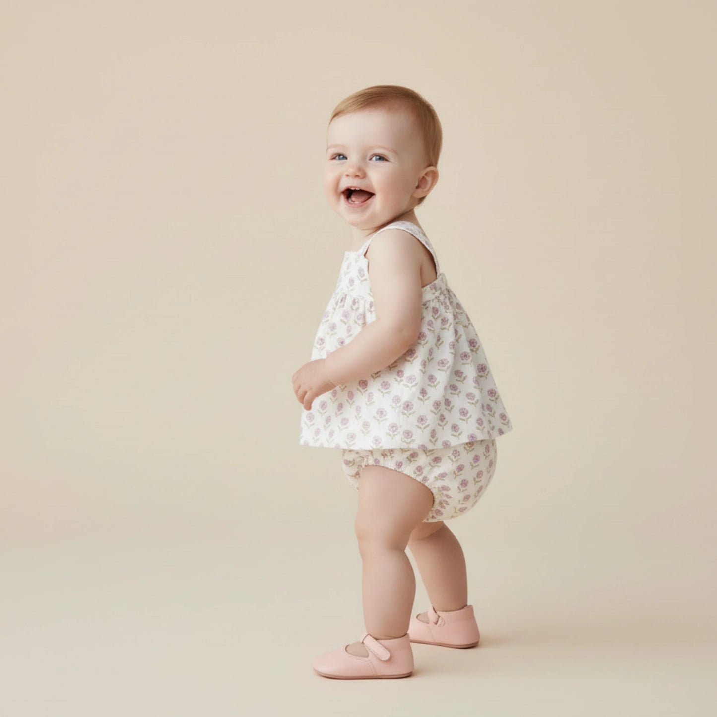 Scalloped Top & Bloomer Set