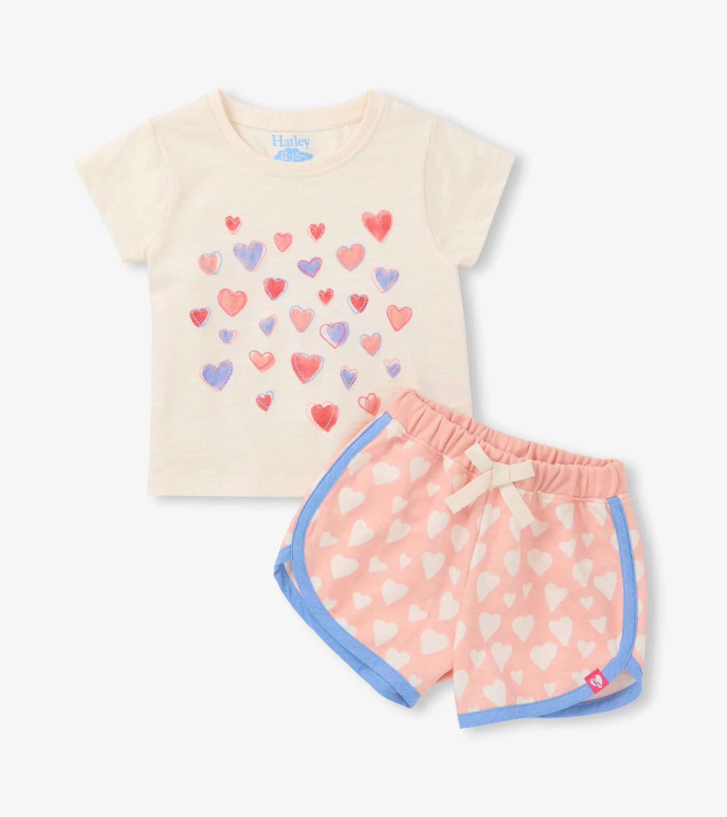 Puffy Hearts Tee and Short Set