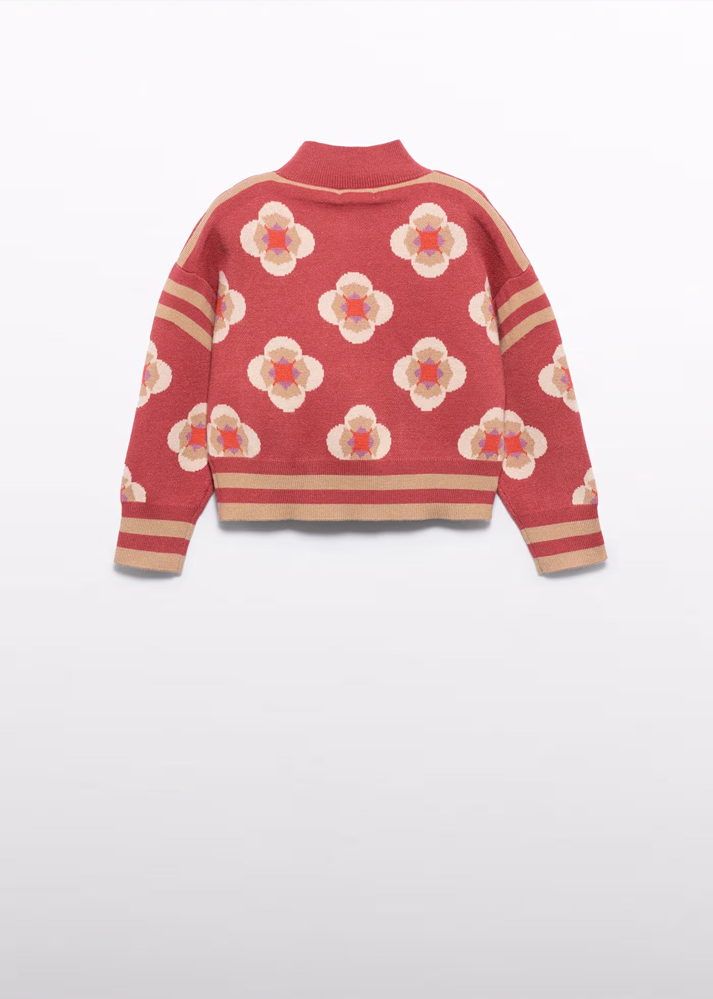 geometric jacquard jersey