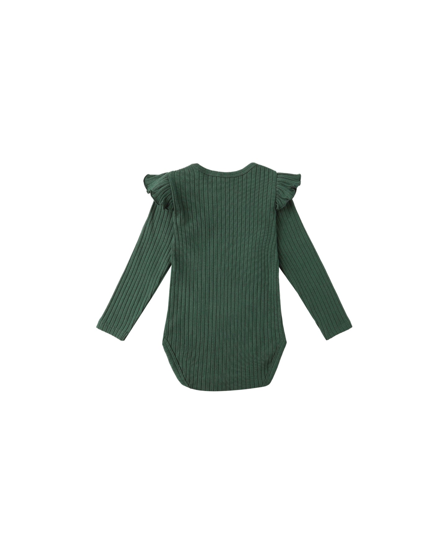 shoulder ruffle bodysuit