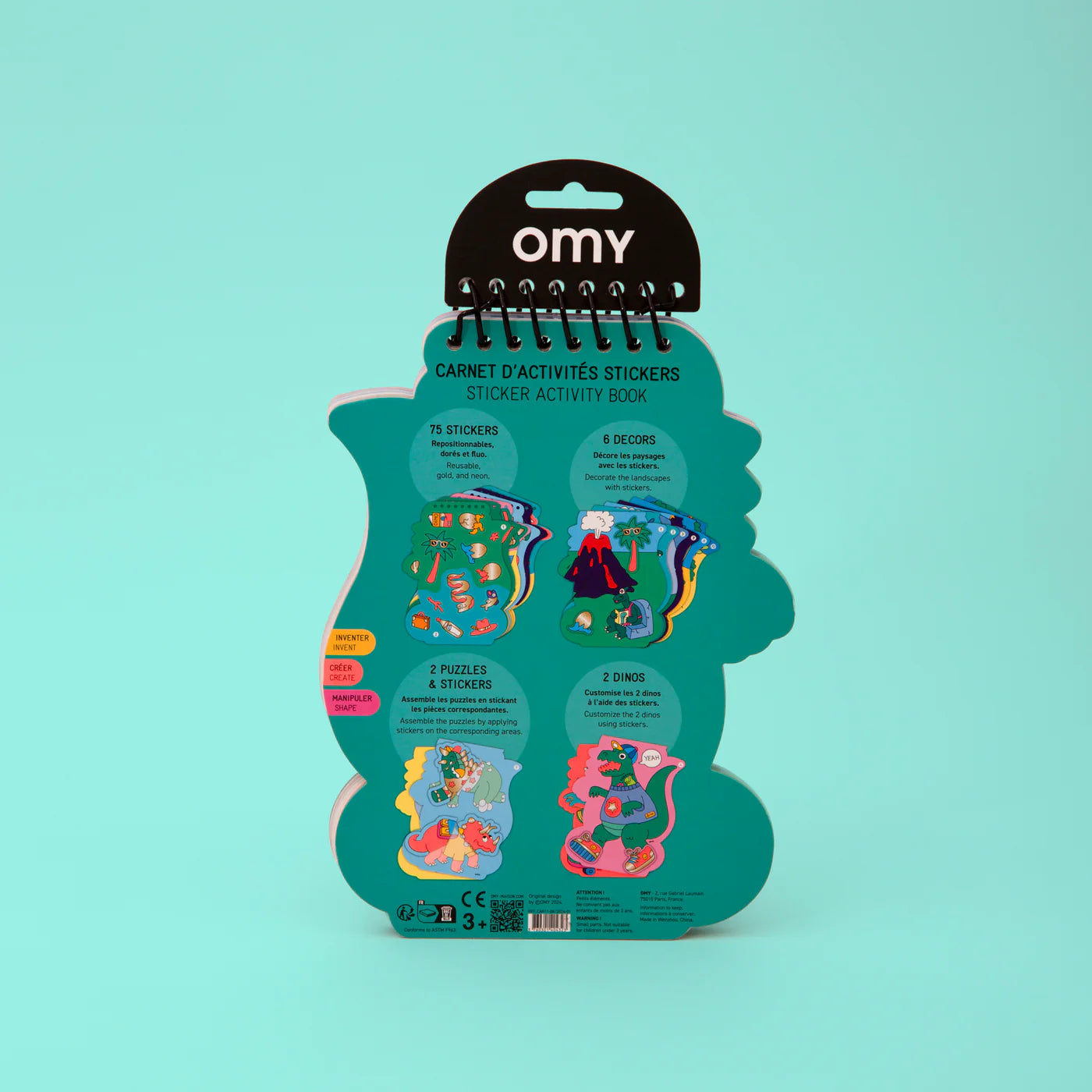 dino sticker book