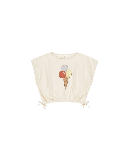 Gelato Cropped Cinched Tee | 2-6