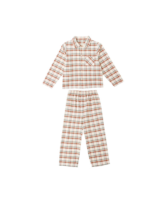 holiday flannel l/s pajamas