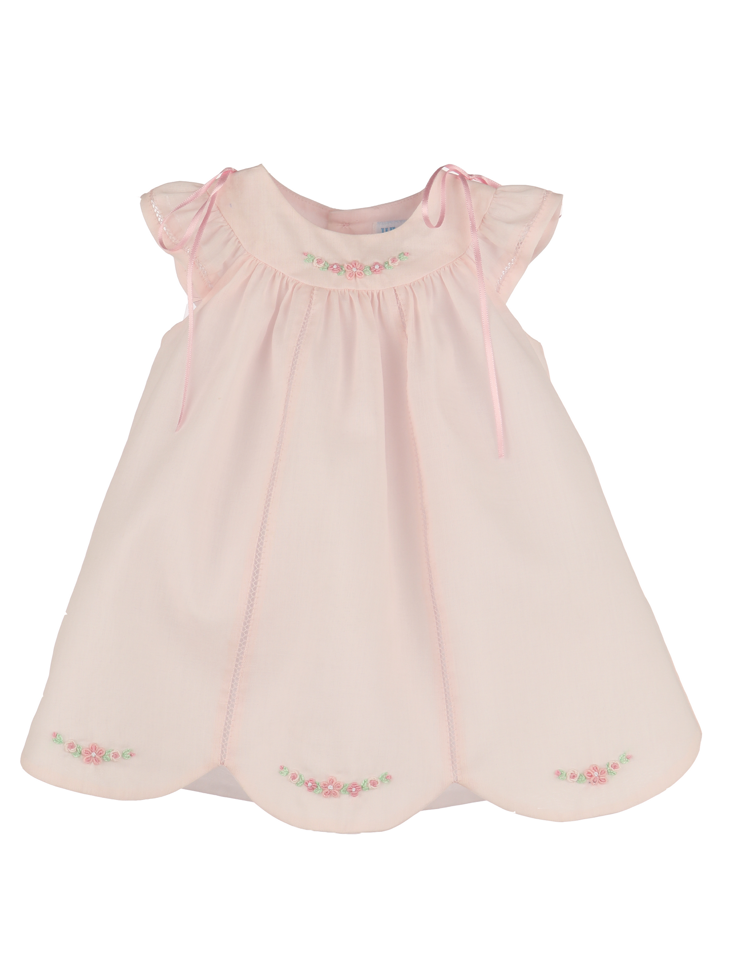Waves Faldon Dress & Bonnet
