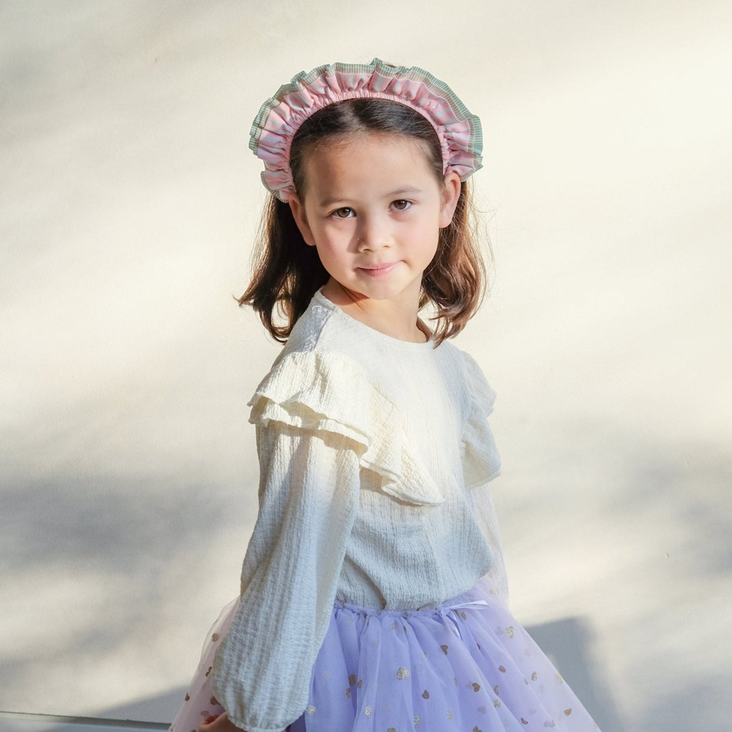 Stripe Ruffle Alice Headband
