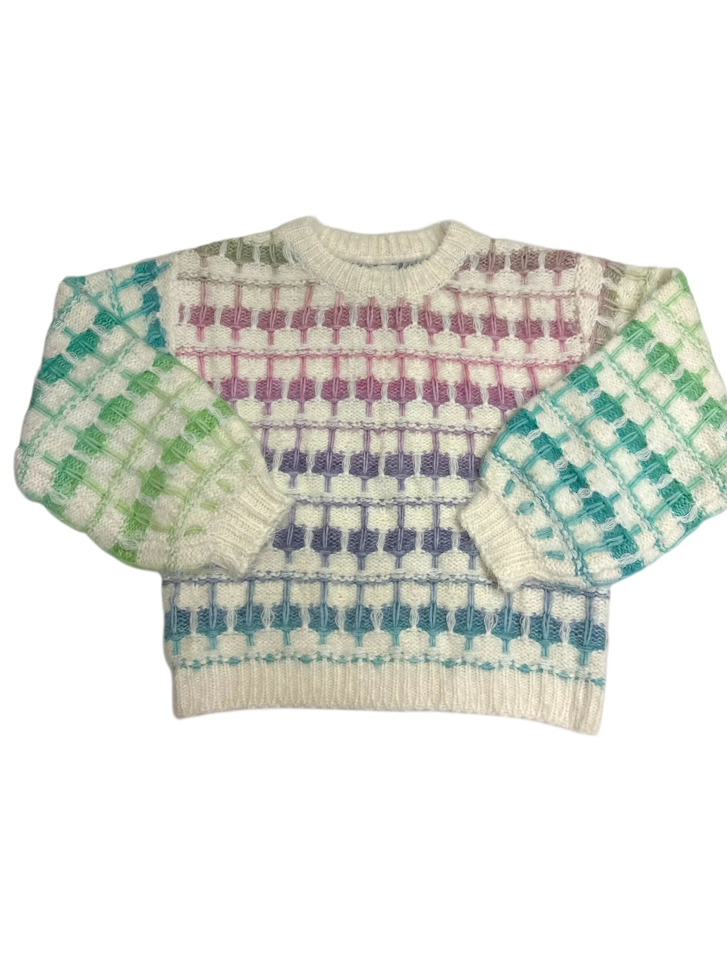 multi color knit sweater