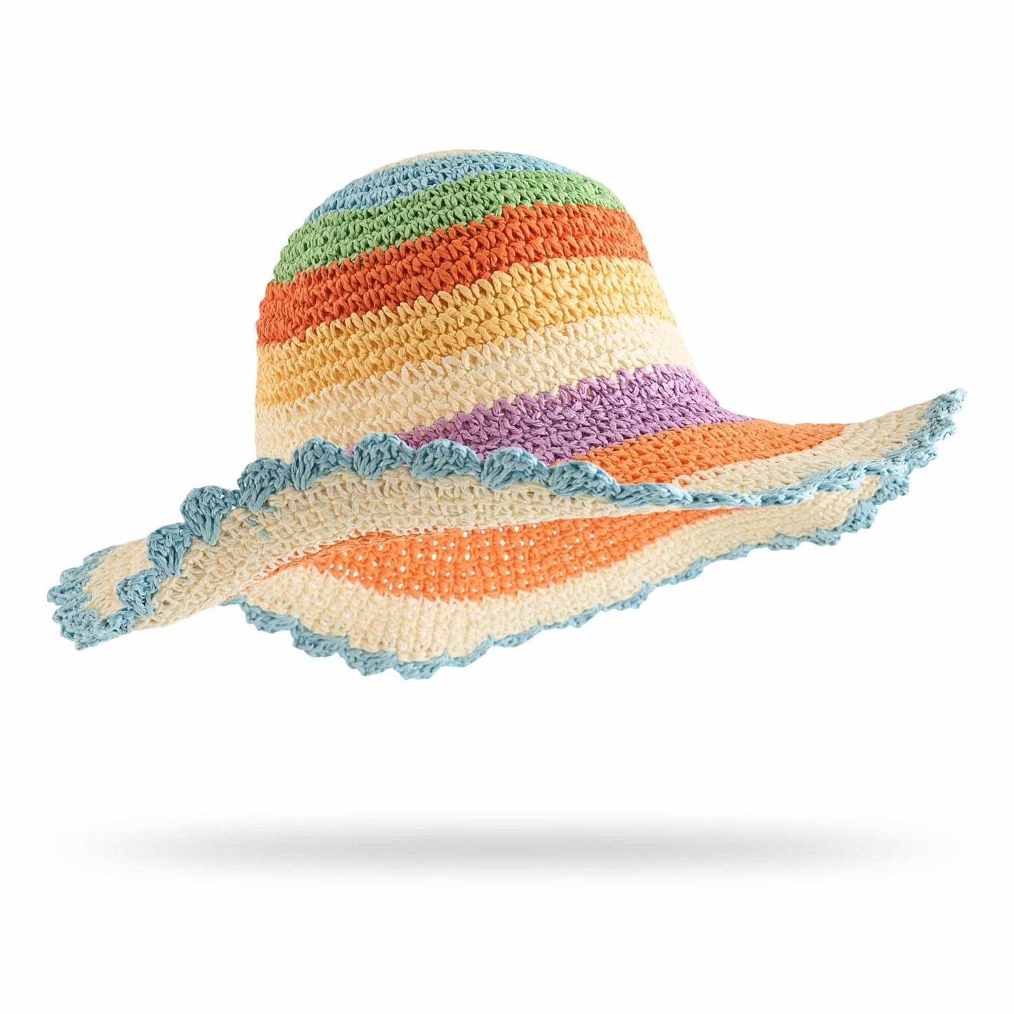 Scallop Straw Jr. Hat