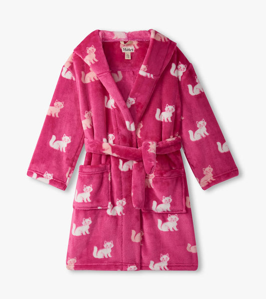 little kitties fuzzy fleece robe