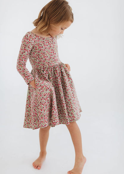 3/4 slv twirl dress