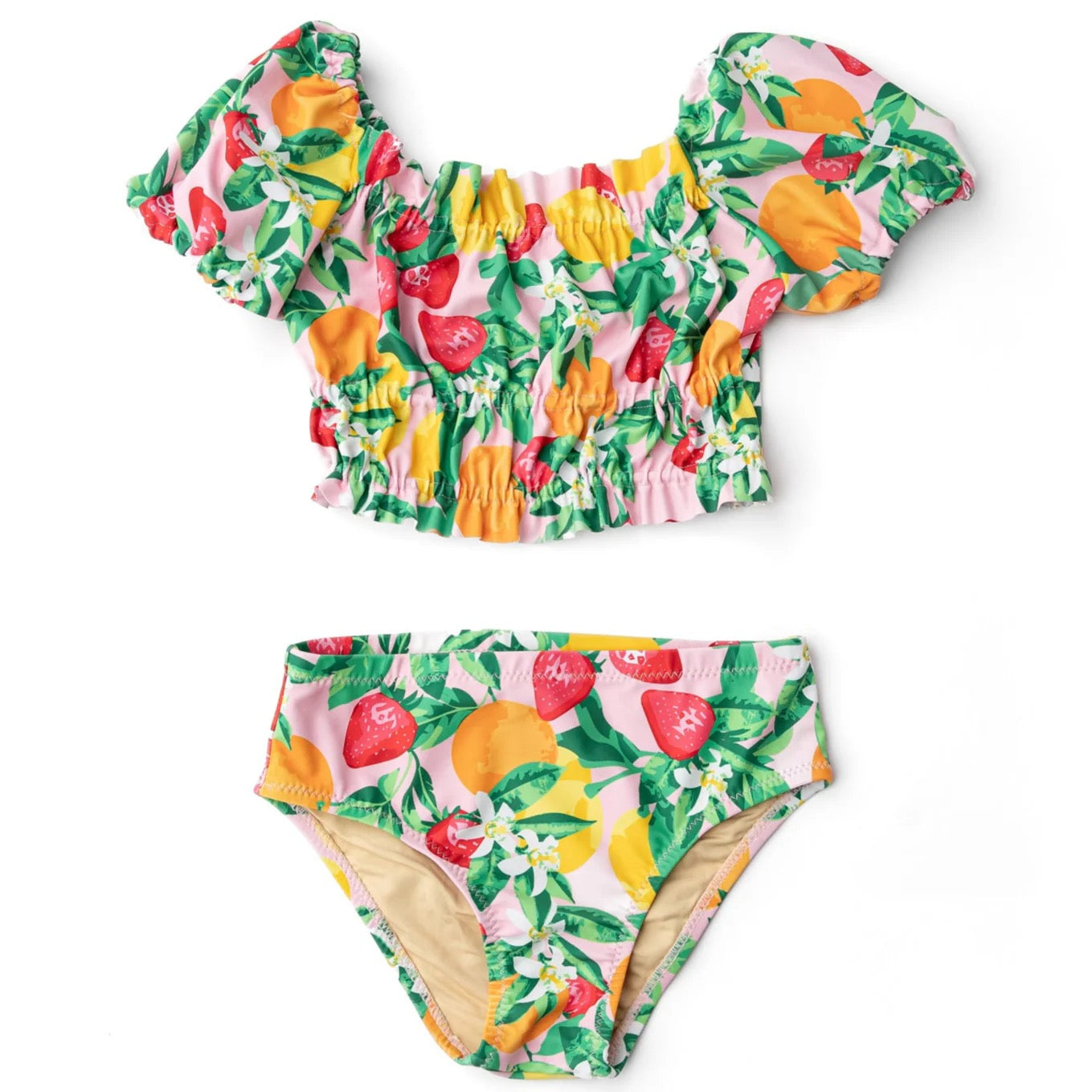 Fruit Punch Smocked Bikini | 7-16