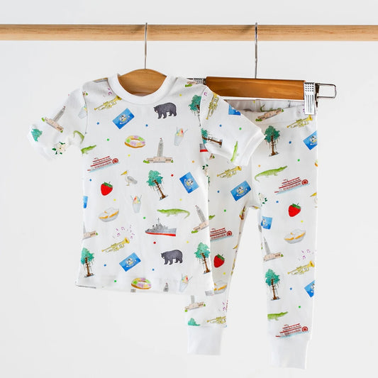 Louisiana Kids Cotton Pajama Set | Infant