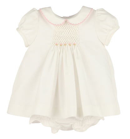 honeycomb smock dress