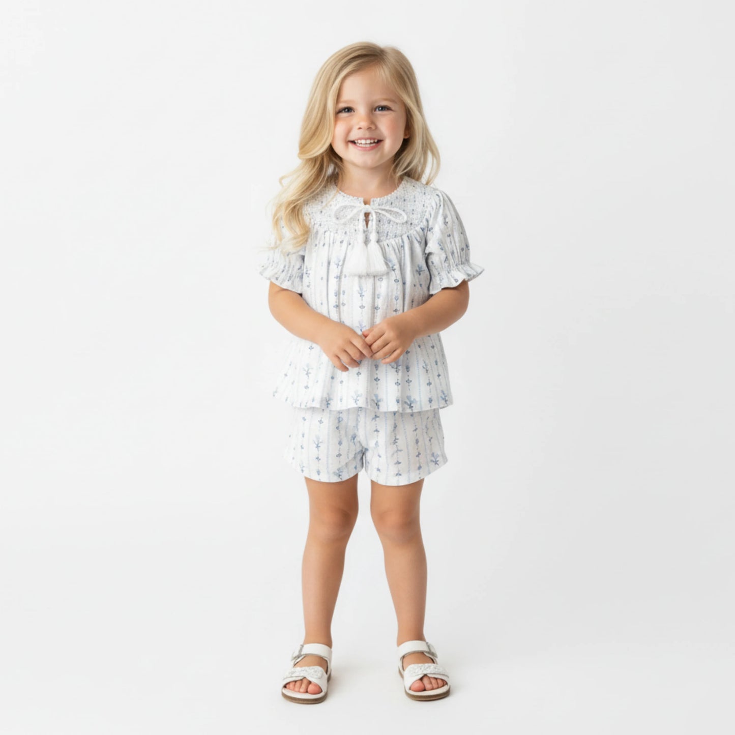 Smocked Top & Short Set