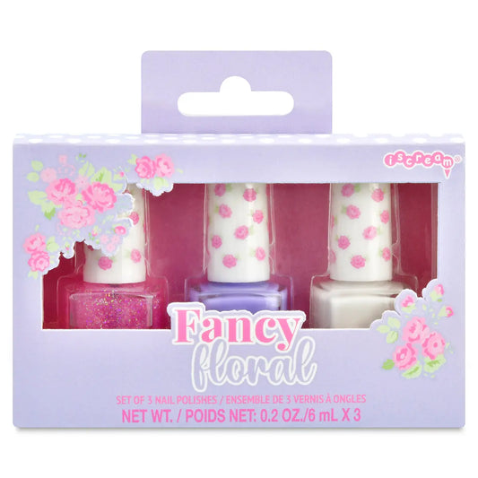 Fancy Floral 3-piece Nail Polish Set