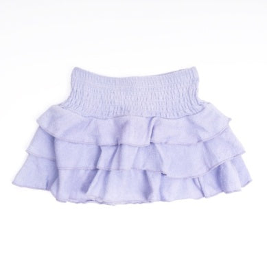 terry smocked skirt (3-6)