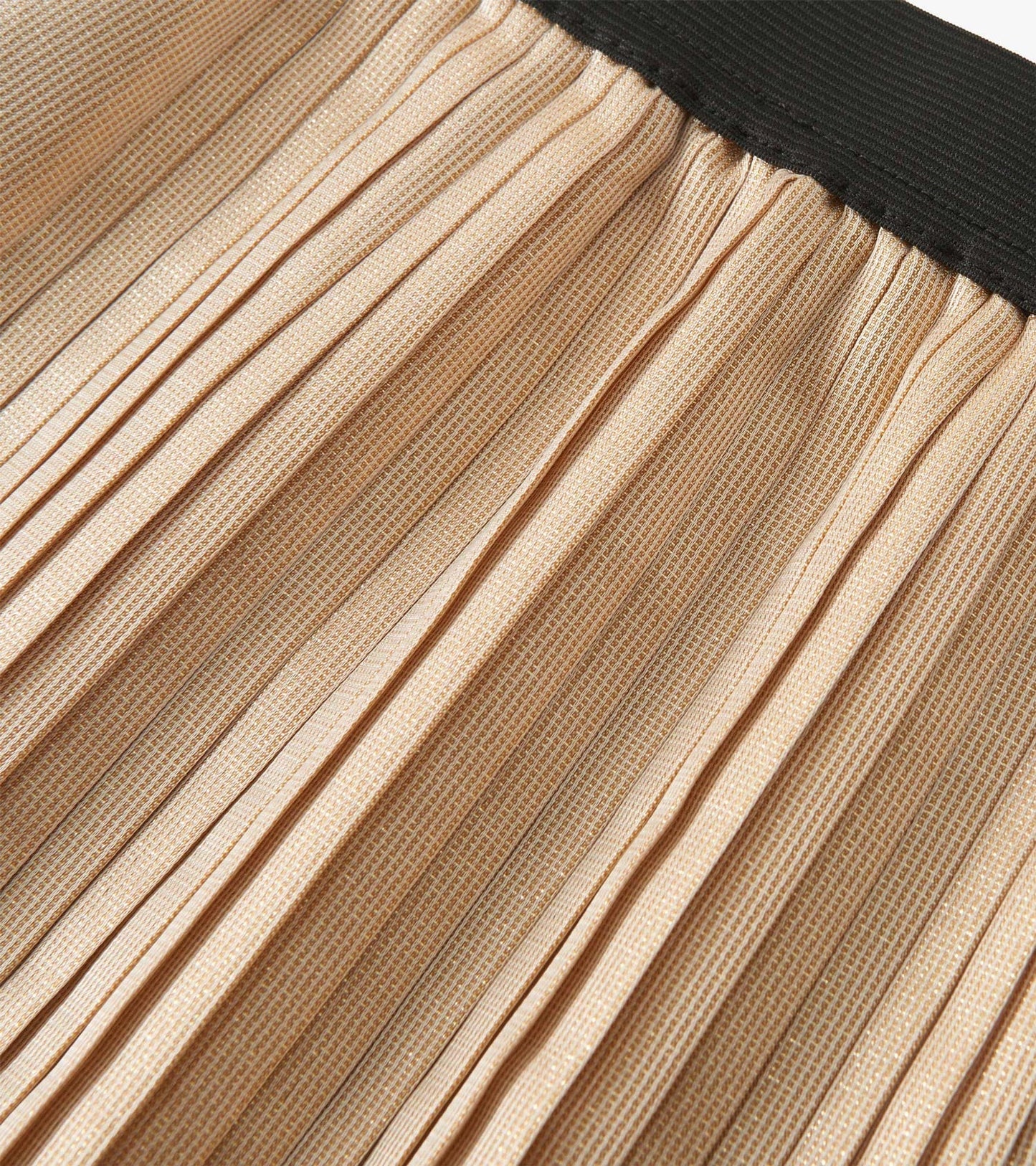 gold pleated fun skirt
