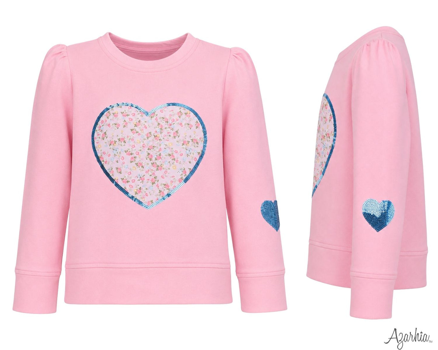Sequin Applique Stay Sweet L/S Holly Top