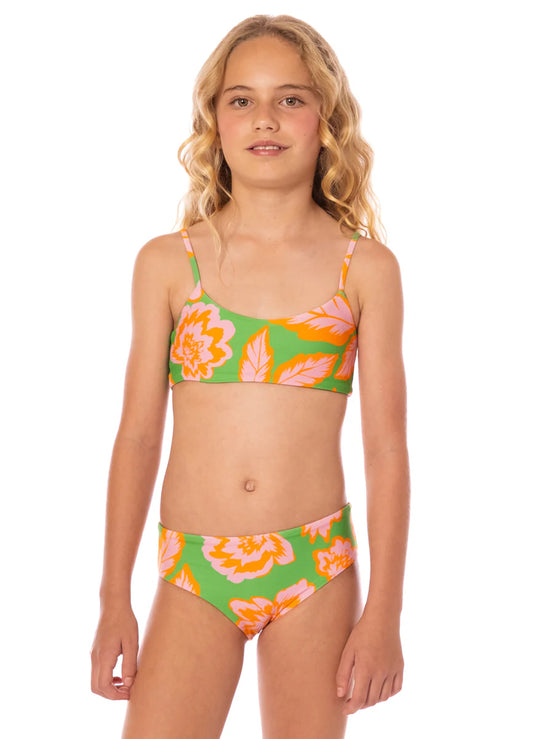 Sunset Petals Utah Girls Bikini Set | 8 - 14