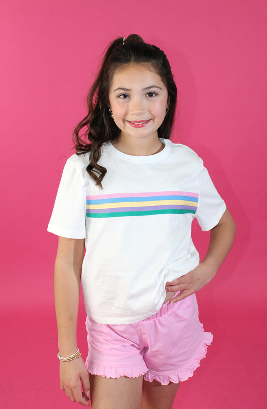 Multi Color Stripes Tee