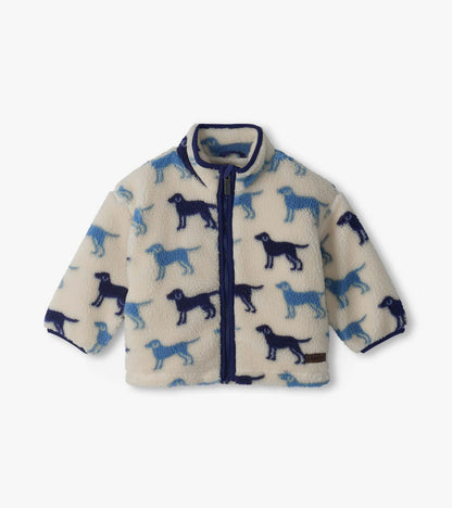 mock neck sherpa jacket