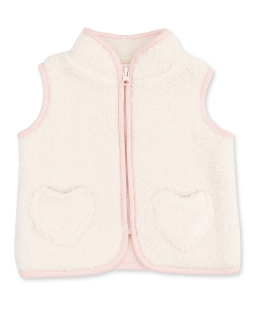 sherpa zip vest