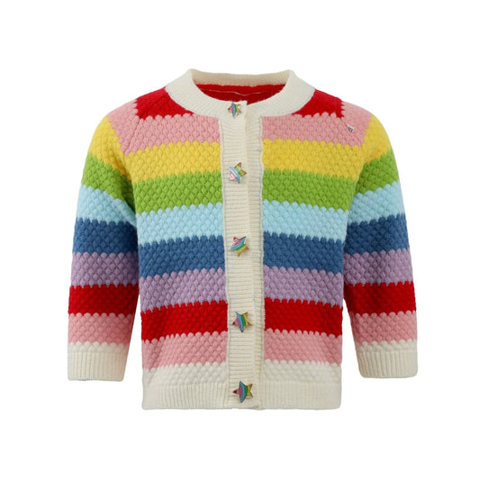 Girls Rainbow Bright Knit Cardigan | 2-6