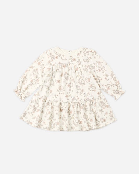 tiered jersey dress