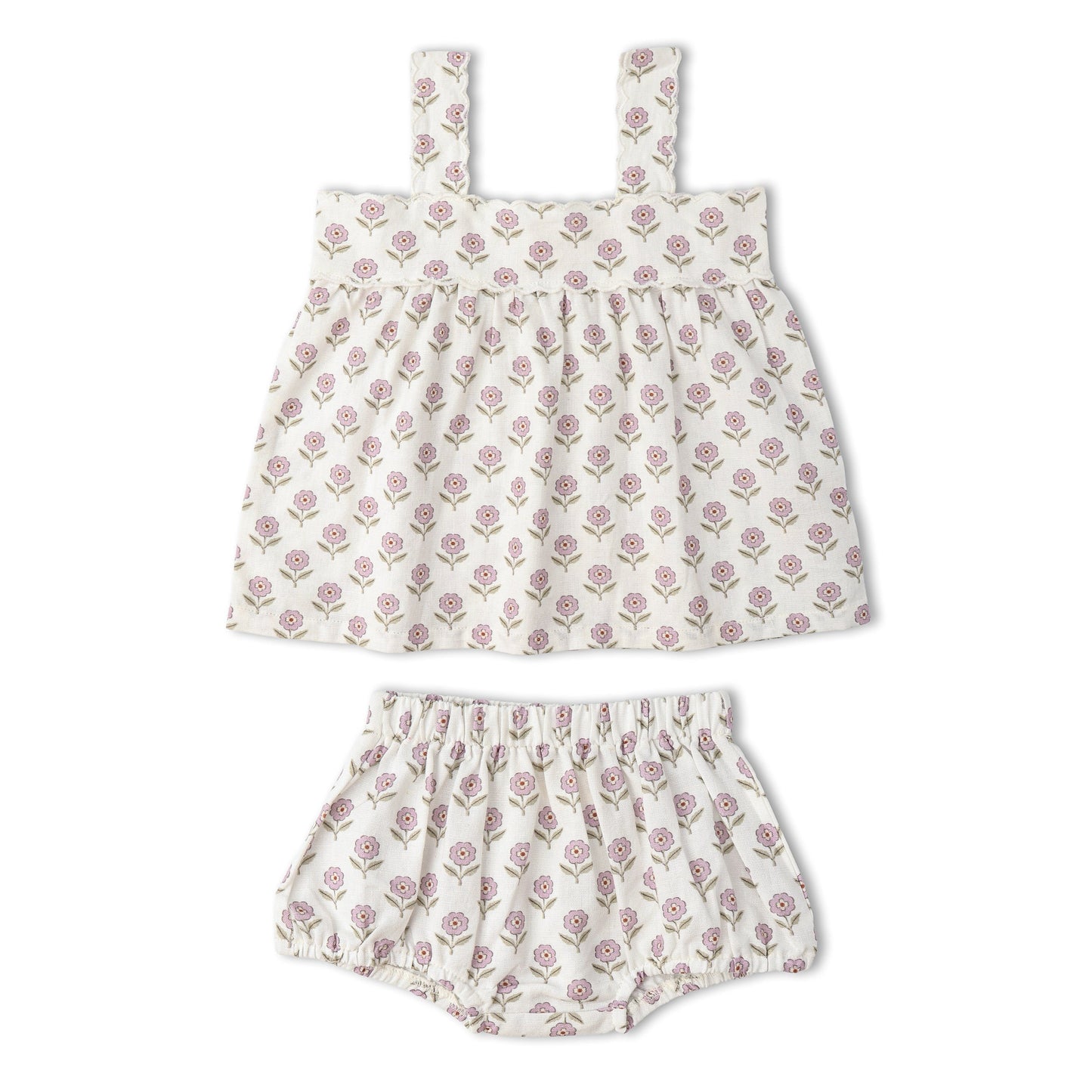 Scalloped Top & Bloomer Set