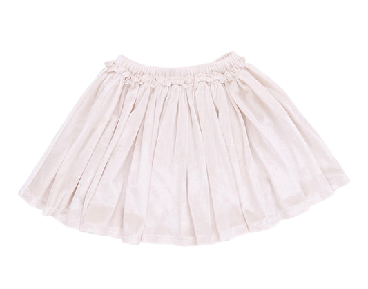 Girls Velour Gianna Skirt in Snow White | 7-16