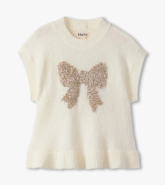 gold bow everywhere sweater vest