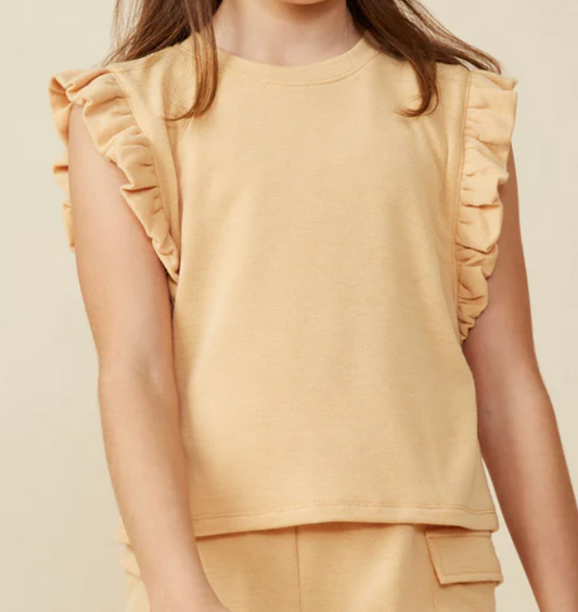 french terry knit tank