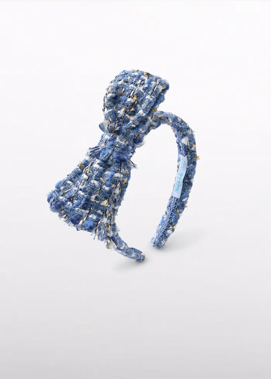 bowtie tweed headband