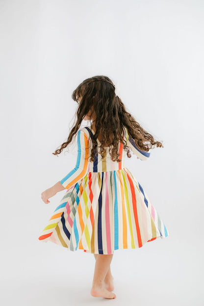 3/4 slv twirl dress