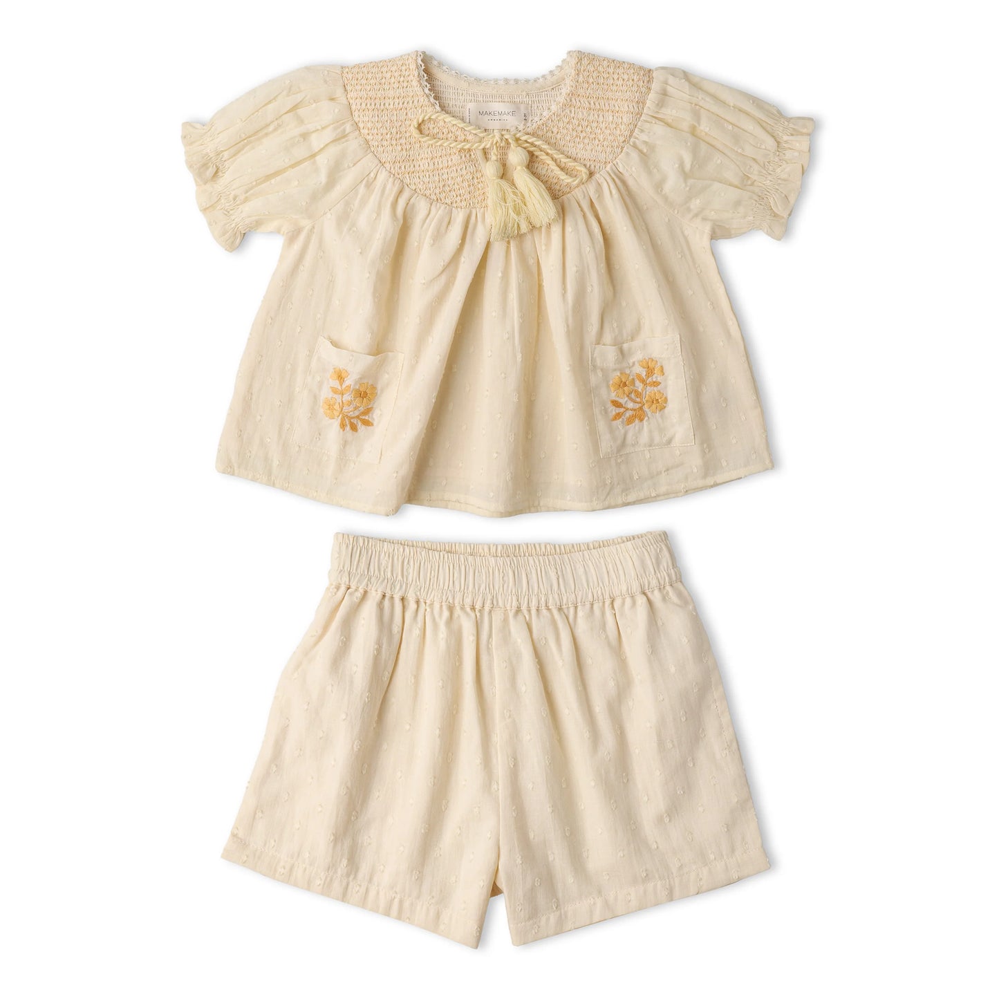 Smocked Top & Short Set