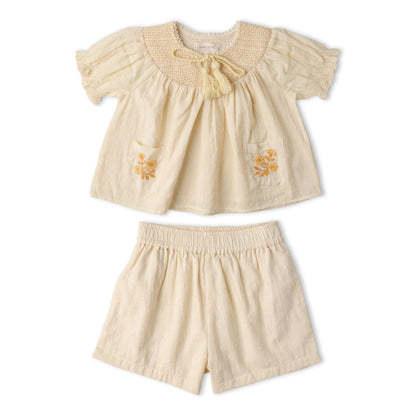 Smocked Top & Short Set