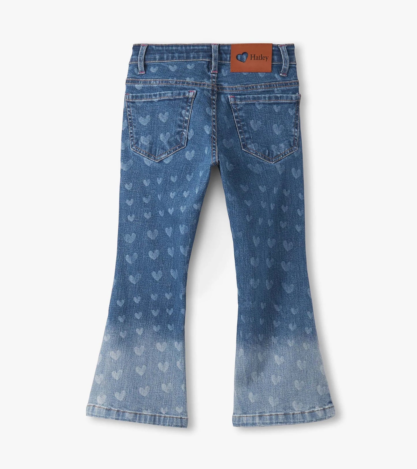 hearts flared leg denim