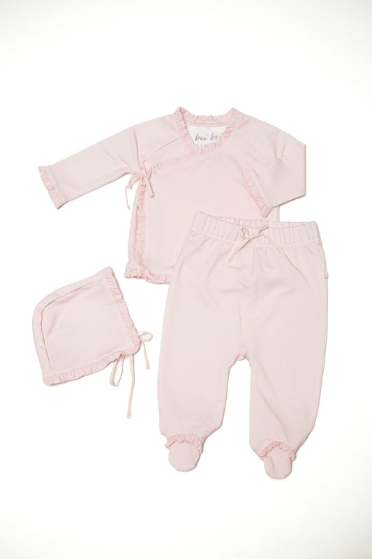 3pc bamboo set w/ruffle