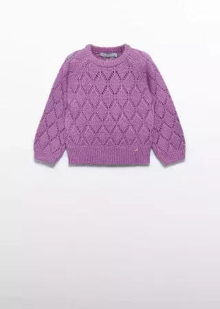 openwork glitter jersey