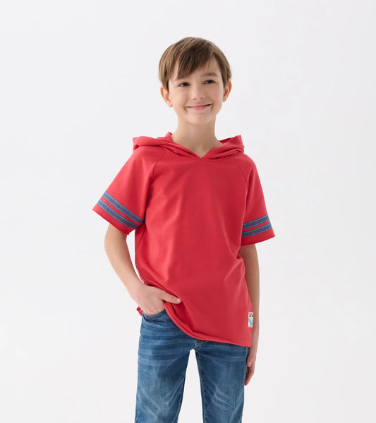 Jersey Number Raglan Hoodie Tee | 2-12