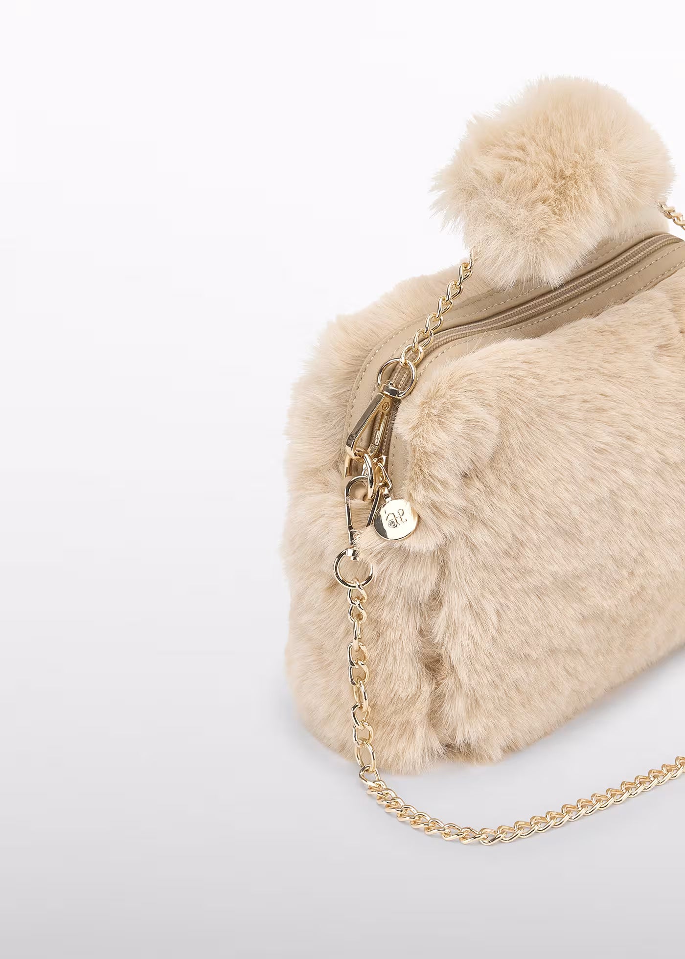 faux-fur handbag