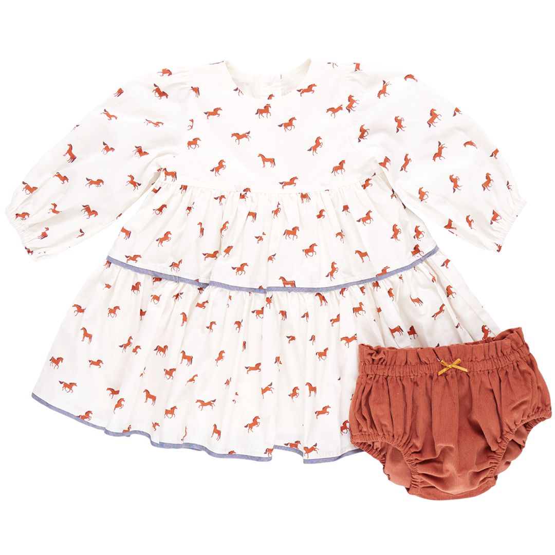 Baby Girl Julia Dress Set - Tiny Horses