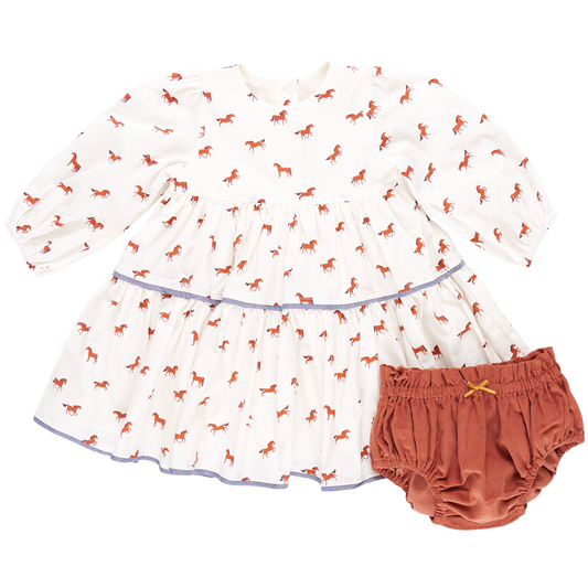 Baby Girl Julia Dress Set - Tiny Horses